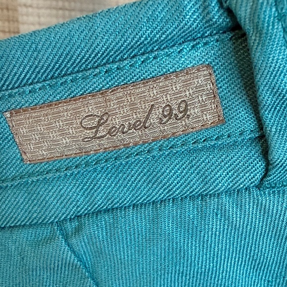 NWT Level 99 Turquoise Wide-Leg Trousers - Picture 3 of 5